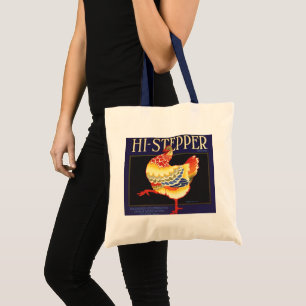 Tote Bag Vintage Fruit Crate Étiquette Art, Hi Stepper Chic
