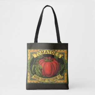 Tote Bag Vintage Fruit Crate Étiquette Art, Wayne Co Tomate