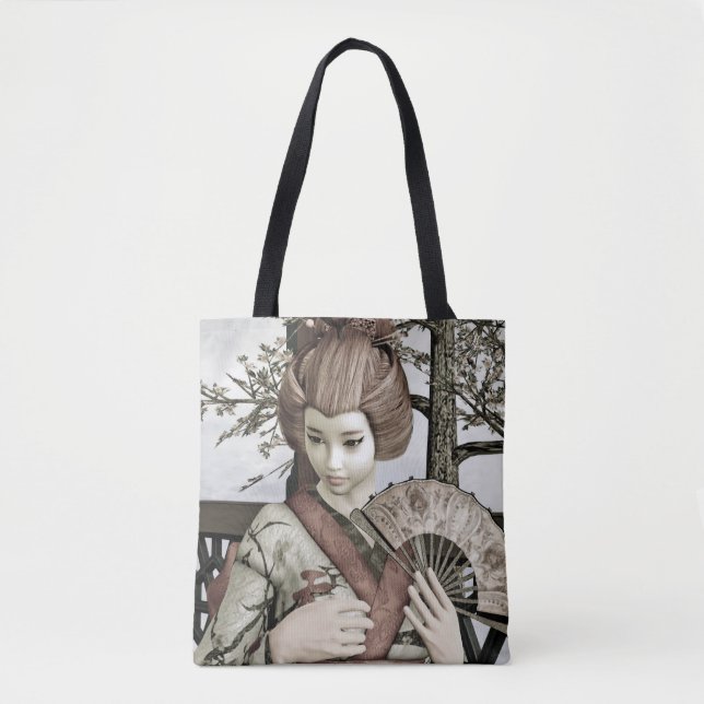 Tote Bag Vintage Geisha (Devant)