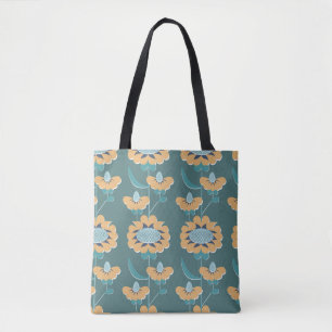 Tote Bag Vintage géométrique : Textile Nautique Motif