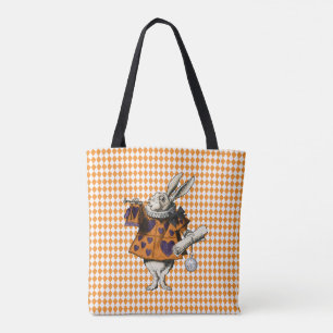 Tote Bag Vintage Halloween White Rabbit Alice Au Pays Des M