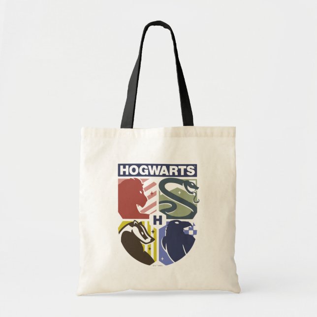 Tote Bag Vintage HOGWARTS™ Stamped Crest (Devant)