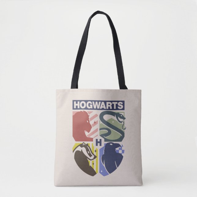 Tote Bag Vintage HOGWARTS™ Stamped Crest (Devant)