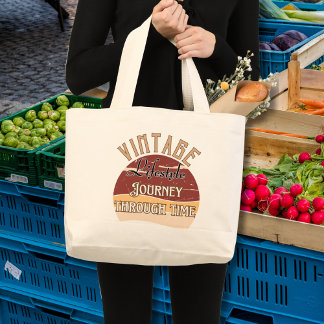 Tote Bag "Vintage Lifestyle Journey through Time"