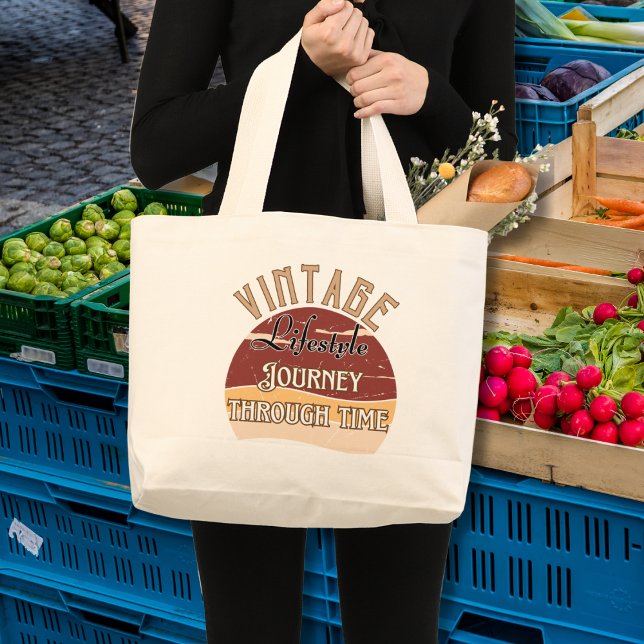 Tote Bag "Vintage Lifestyle Journey through Time" (Creator Uploaded)
