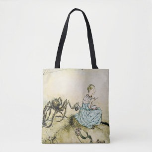Tote Bag Vintage Little Miss Muffet par Arthur Rackham