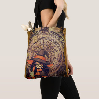 Tote Bag Vintage Magic Circle Grimoire Halloween