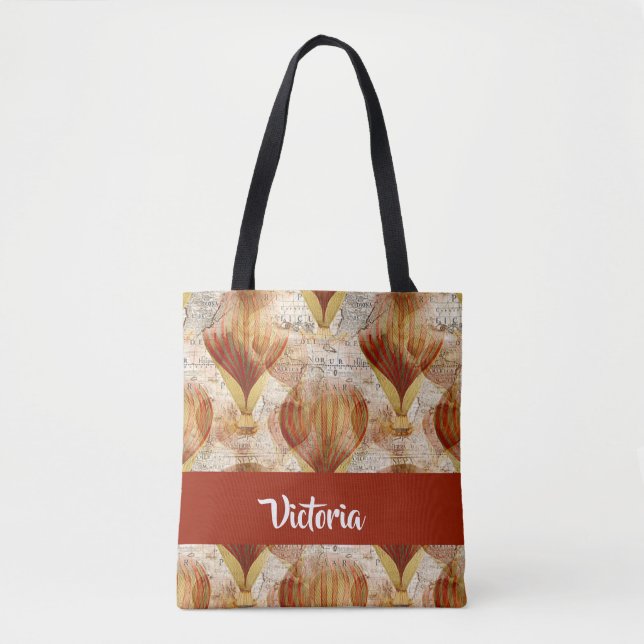 Tote Bag Vintage map (Devant)