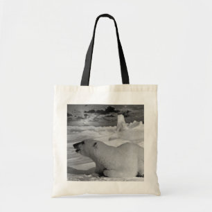 Tote Bag Vintage Ours polaire de l'Alaska
