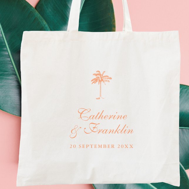 Tote Bag Vintage palmier tropical (Créateur téléchargé)