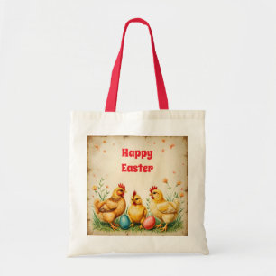 Tote Bag Vintage Pâques 3 Petite Collection de vacances de