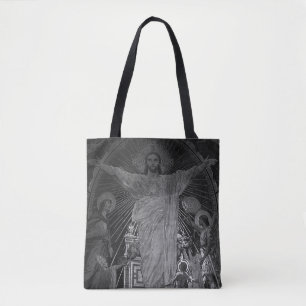 Tote Bag Vintage Paris Mosaïque principale Sacré Coeur jésu