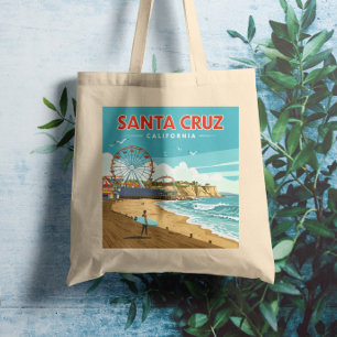 Tote Bag Vintage Père Noël Cruz Californie