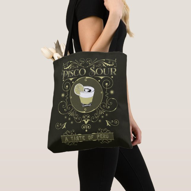 Tote Bag Vintage Pisco Sour (De près)