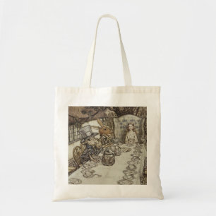 Tote Bag Vintage Rackham Mad Tea Party Alice au pays des me
