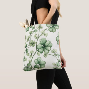 TOTE BAG VINTAGE REGARDER SHAMROCKS CELTIQUES IRLANDAIS