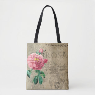 Tote Bag Vintage rose chic et déroutant
