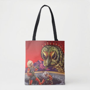 Tote Bag Vintage Science Fiction Géante Centipede Guerre de