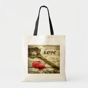 Tote Bag vintage squelette clé victorien steampunk mariage