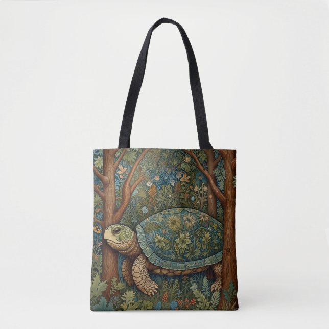 Tote Bag Vintage tortue rétro bohème bohème bohème (Devant)