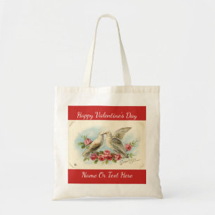 Tote Bag Vintage Valentine Doves
