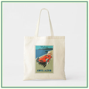 Tote Bag Vintage voyage Côte d'Azur