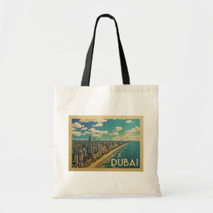 Tote Bag Vintage voyage de côte de Dubaï
