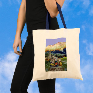 Tote Bag Vintage voyage, Femmes des Abruzzes, Italie