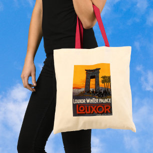Tote Bag Vintage voyage, Louxor Winter Palace, Egypte Afriq