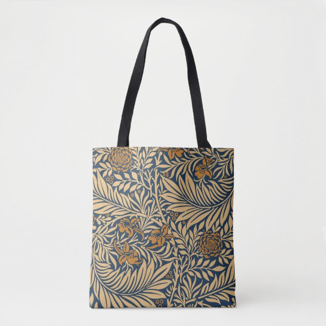 Tote Bag Vintage William Morris Larkspur Motif (Devant)