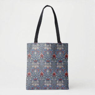 Tote Bag Vintage William Morris Snakeshead Fritillaire Roug