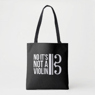 Tote Bag Viola Alto Clef Musicien Humour pas violon