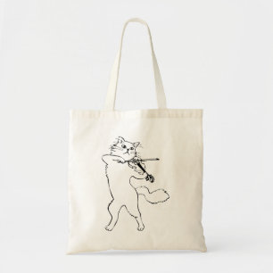 Tote Bag Violoniste Violon instrument de musique chat