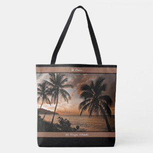 Tote Bag  Virgin Islands Sunset USVI Tropical Personnaliser