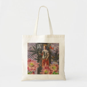 Tote Bag Virgo Femme Astrologie Whimsical Portrait
