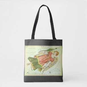 Tote Bag Virgo Virgin Vintage Constellation Urania le miroi