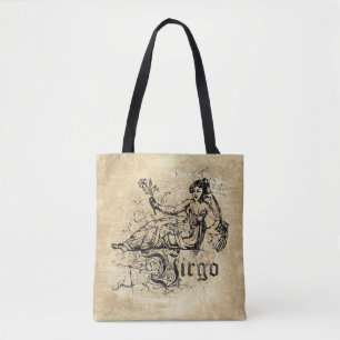 Tote Bag Virgo Zodiac vintage
