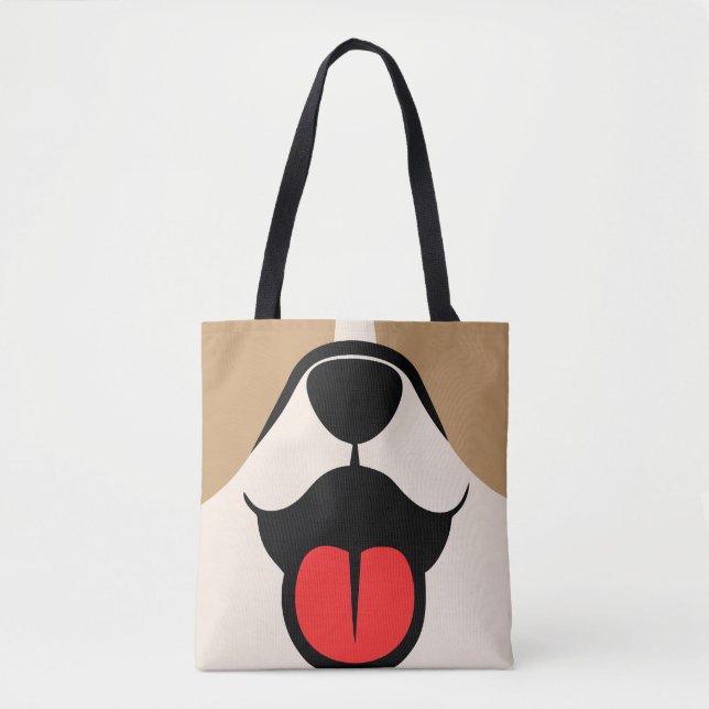 Tote Bag Visage de chien (Devant)