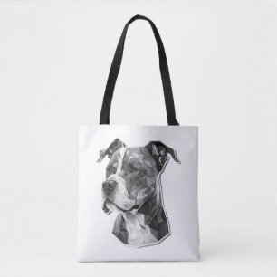 Tote Bag Visage de chien Pitbull