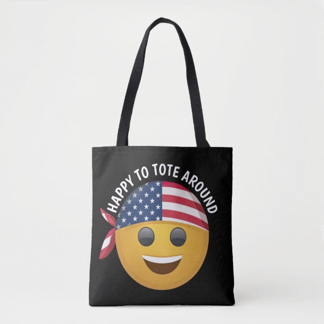 Tote Bag Visage Emoji (Devant)
