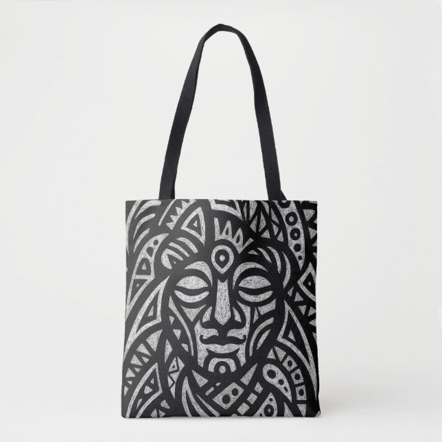 Tote Bag Visage tribal (Devant)
