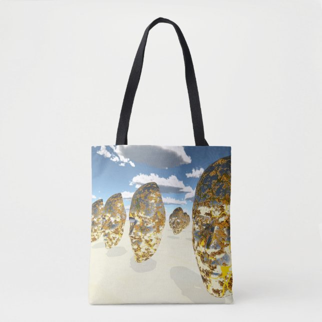 Tote Bag Visages dans la scène surréelle (Devant)