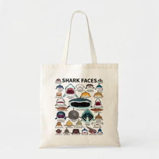 Tote Bag Visages de requins - Type de requin - Visages de r