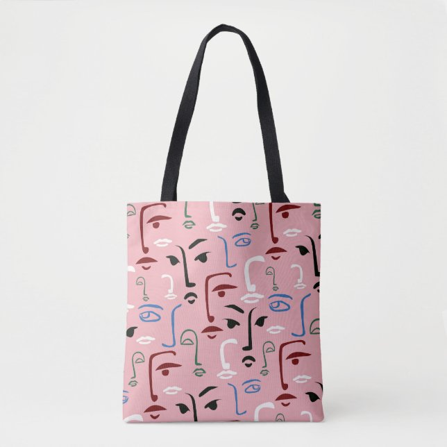 Tote Bag Visages monochromes (Devant)
