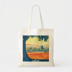 Tote Bag Visiter l'affiche Vintage voyage Palestine