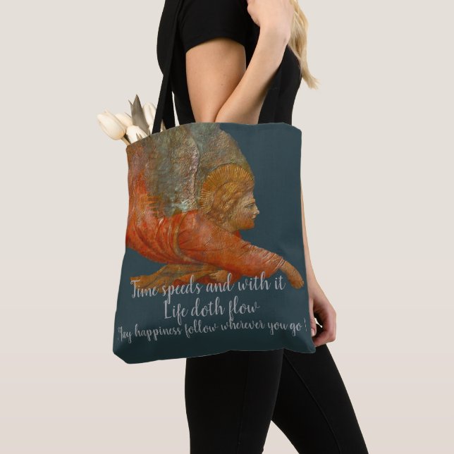 Tote Bag Vitesse Du Temps Et Avec Elle Vie Flot De Doth (De près)