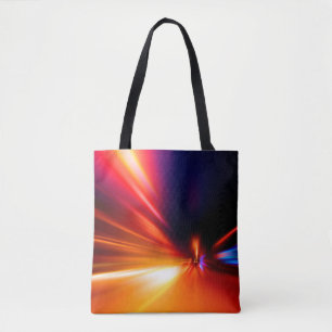 Tote Bag vitesse sur la nuit road abstract, arrière - plan,