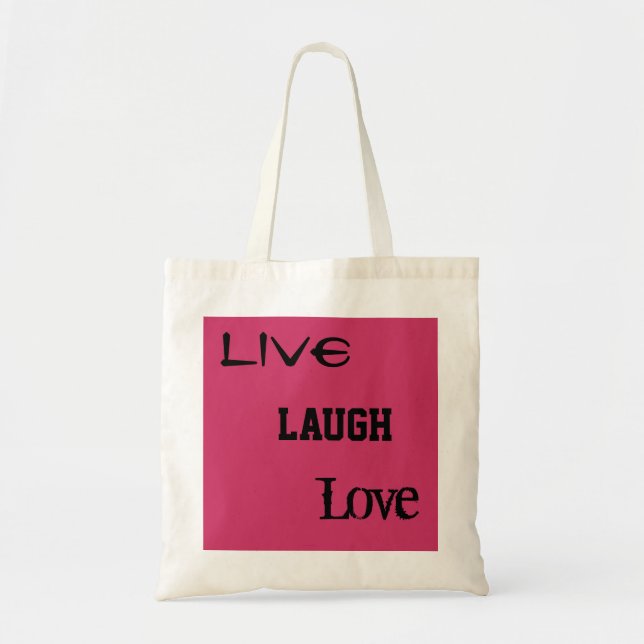 Tote Bag Vivent l'amour de rire (Devant)