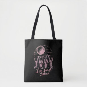 Tote Bag Vivez Riez Lesbienne Raton Laveur Lesbienne Fierté