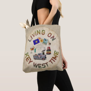 Tote Bag Vivre à Key West Time